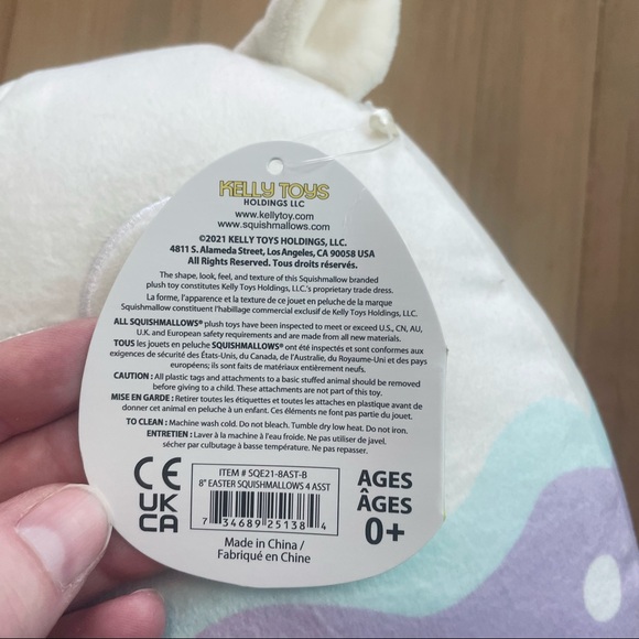 Squishmallows | Leah the Easter Llama Plush Stuffed Animal New NWT Egg - Picture 7 of 9